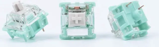 Alt view image 2 of 5 - Gateron Jade Series Pre-Lubed Linear White Keyboard Switch,3-Pin 38gf Double Spring Switch,for MX Gaming Mechanical Keyboard(Jade White,108PCS)