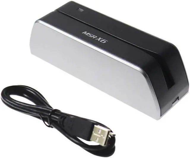 Main image of MSR X6 Swipe Card Reader Writer 3-Track USB MSRX6 Compatible w/ MSR206 MSR605X MSR606