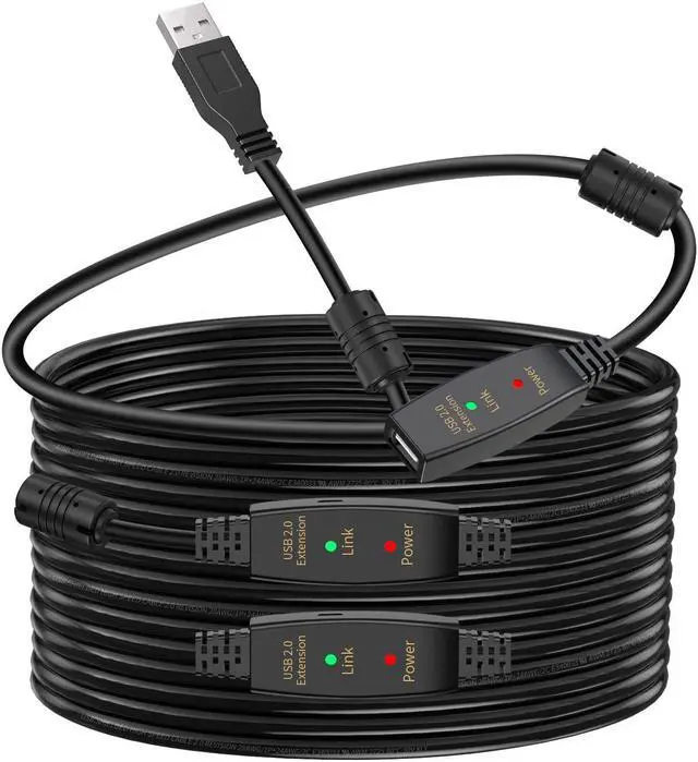 Main image of LDKCOK 100FT Active USB Extension Cable 2.0 Male to Female with A Extension chipset Signal Booster - Active Extension/Repeate