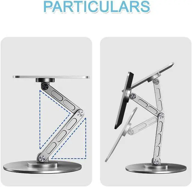 Alt view image 3 of 5 - OUDFJASPQ Magnetic Stand Only for iPad Pro 13 inch M4(2024),360degAdjustable Foldable Desk Stand for iPad,Holder Desktop Stand Tablet Mount for iPad Pro 13" M4(2024)