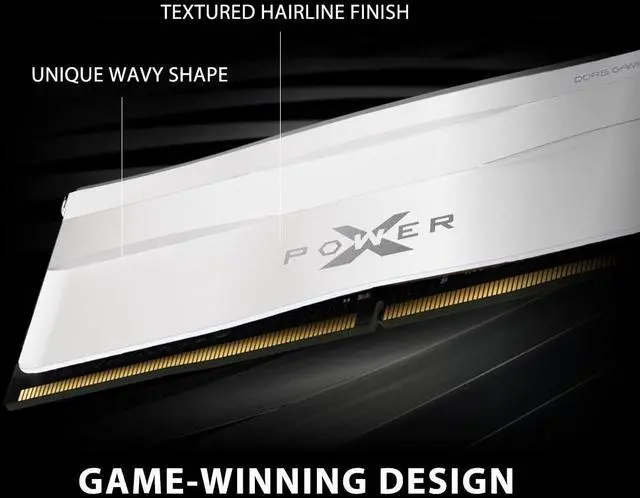 Alt view image 4 of 5 - Silicon Power DDR5 32GB (2x16GB) Zenith 6000MT/s (PC5-48000) 288-pin CL30 1.35V UDIMM Desktop Memory Module RAM SU032GXLWU60AFDGAB White