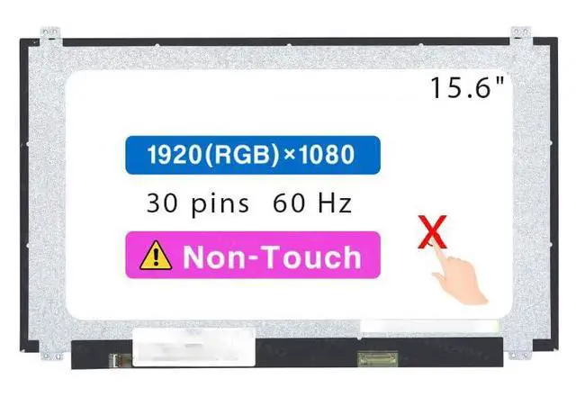 Main image of 15.6" Screen Replacement for Lenovo ThinkPad T570 T580 E580 E590 E595 LCD Display Panel 30 pin (FHD 1920 * 1080 Non-Touch)
