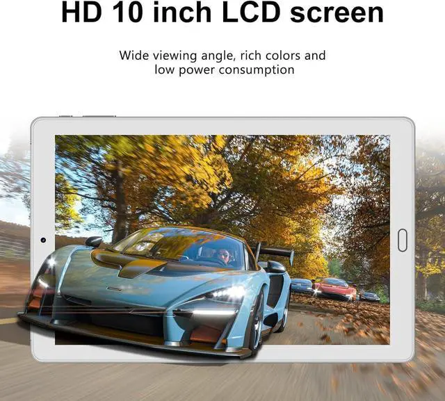 Alt view image 4 of 5 - Android 13 Tablet 2025 10.1 inch Tablet with Octa-Core Processor,10GB RAM+64GB ROM (Expandable up 1TB), 5MP+8MP Dual Camera, 5G WiFi, Bluetooth 5.0, GPS, with Keyboard,Mouse - Silver