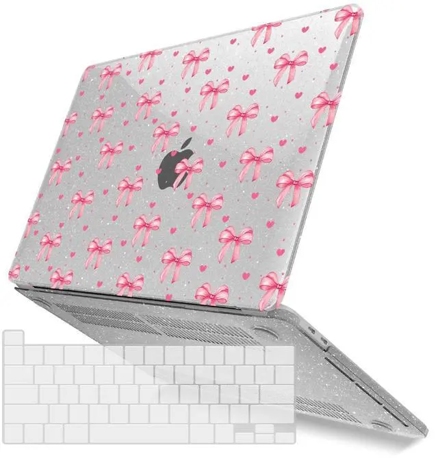 Main image of IBENZER Compatible with 2025 2024 M2 MacBook Pro 13 Inch Case 2025-2016 M1 A2338 A2289 A2251 A2159 A1989 A1706 A1708, Hard Shell Case & Keyboard Cover for Mac Pro 13, Bow, MT13-BOW+1