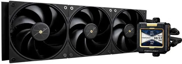 Main image of Thermalright FW360 Black CPU Water Cooler with 3 PWM Fans with 2000RPM,IPS LCD Screen with 320*240 Resolution,Liquid CPU Cooler with 2.4in LCD Display,CPU PC Aio Cooler for AM4/AM5/Intel LGA1851/1700
