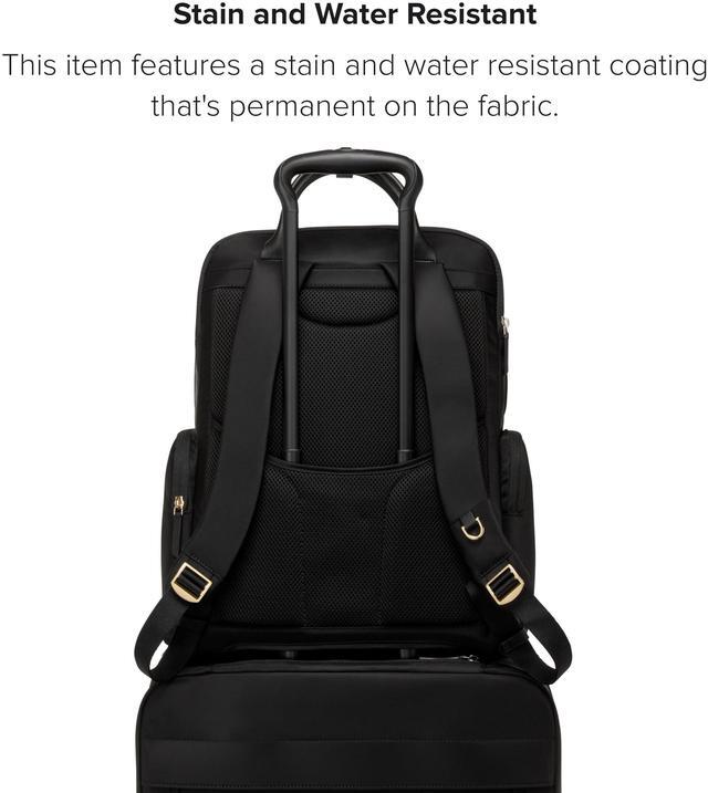 Alt view image 5 of 5 - TUMI - Voyageur Atlanta Backpack - Travel Backpack for Women - For Business, Commute - Holds Up to 17" Laptop - Black & Gold Hardware