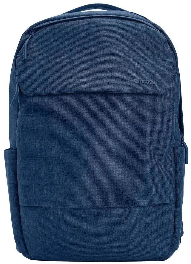 Main image of Incase Crosstown Backpack 20L - Durable Backpack Work, Travel & Daily Use - Faux Fur laptop pocket. External Zippered Pocket, Water Bottle Slips & Travel Pass-Through. Navy