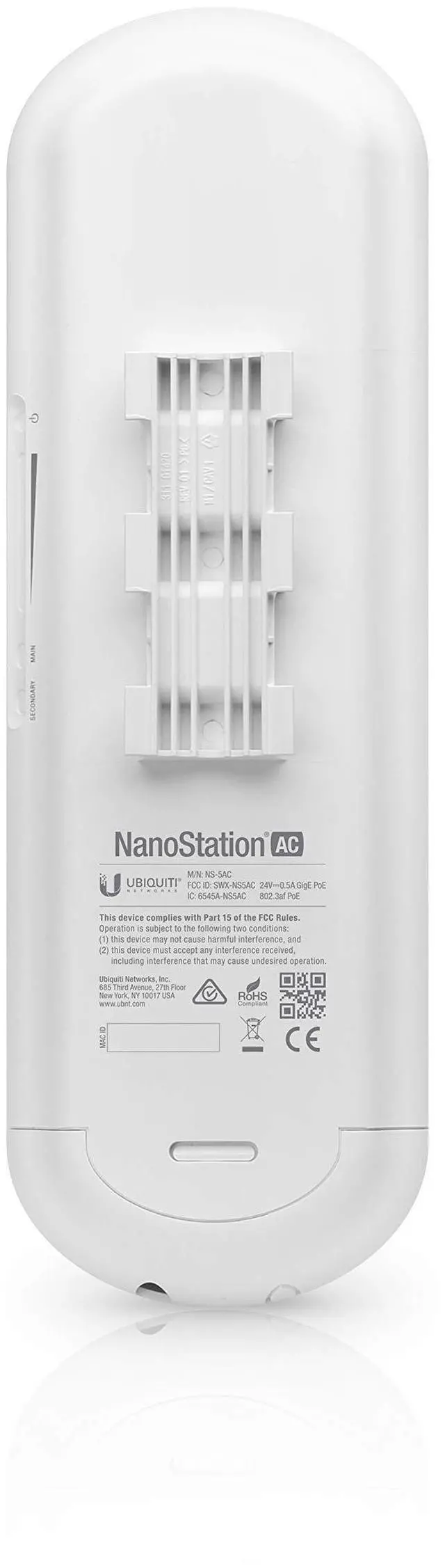 Alt view image 3 of 5 - Ubiquiti Networks 0817882021371 NS-5AC Cpe Nanostation Exterior 16dbi