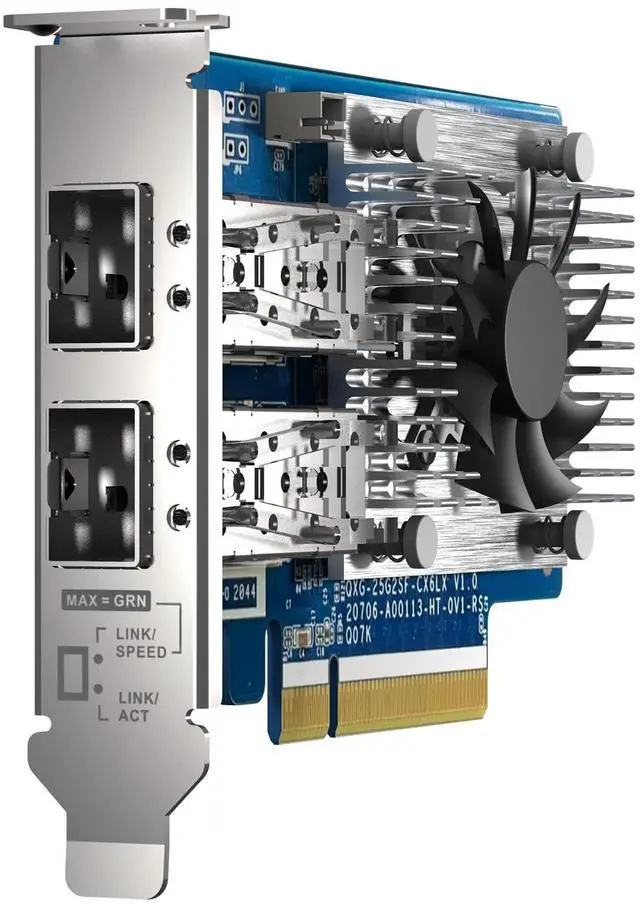 Alt view image 5 of 5 - QXG-25G2SF-CX6 Two Port 25GbE Network Card with SR-IOV and RoCE for Improved Network and VMware(r) Virtualization Environments