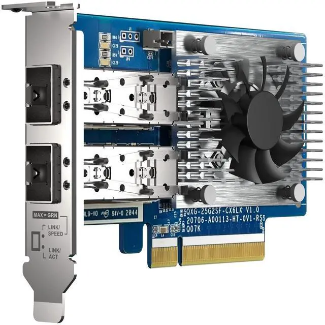 Alt view image 4 of 5 - QXG-25G2SF-CX6 Two Port 25GbE Network Card with SR-IOV and RoCE for Improved Network and VMware(r) Virtualization Environments
