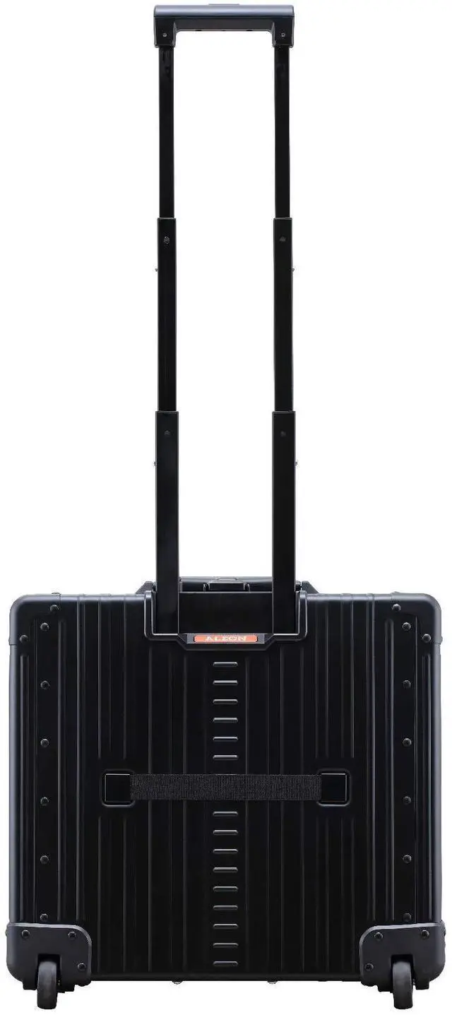 Alt view image 2 of 5 - Aleon 17" Two Wheels Pilot Business Laptop Travel Case, Catalog Case with Laptop Sleeve, Rolling Briefcase for Men and Women (Black)