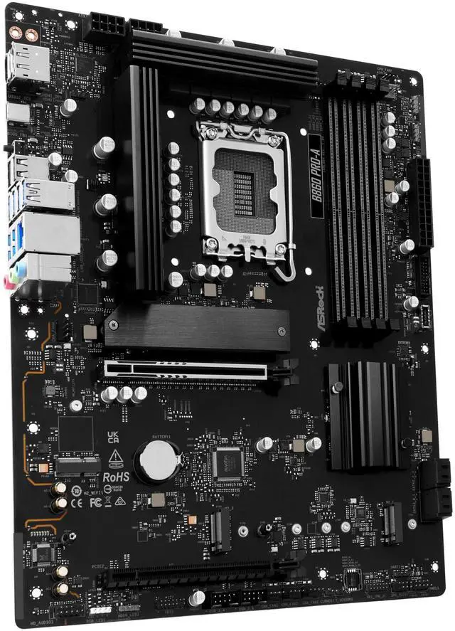 Alt view image 5 of 5 - ASRock B860 Pro A Intel Core Ultra DDR5 8666 MHz 256GB M.2 LGA1851 ATX Motherboard BIOS Flashback SATA3 6.0 Gb/s PCIe 5.0