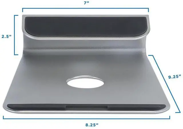 Alt view image 5 of 5 - Mount-It! Tilted Laptop Riser for MacBook & iPad Pro - Ergonomic Laptop & Tablet Wedge - Cooling Stand for 11"-15" Screens