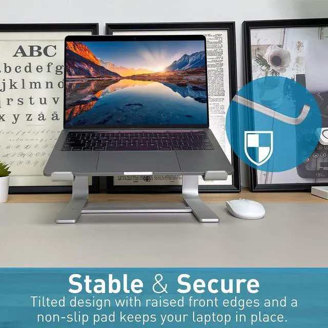 Alt view image 5 of 5 - Macally Aluminum Laptop Stand and a 1080P Webcam with Microphone and Tripod, Amazing MacBook Accessories