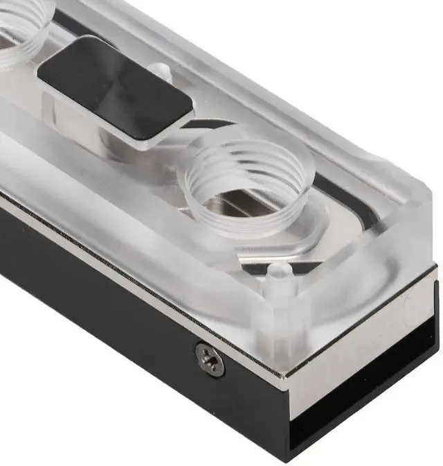 Alt view image 3 of 5 - Acogedor M.2 NVME SSD Water Block, G1/4 Water Cooling Aluminum Heatsink Cooler with Silicone Thermal Pad for PC Custom Cooling System