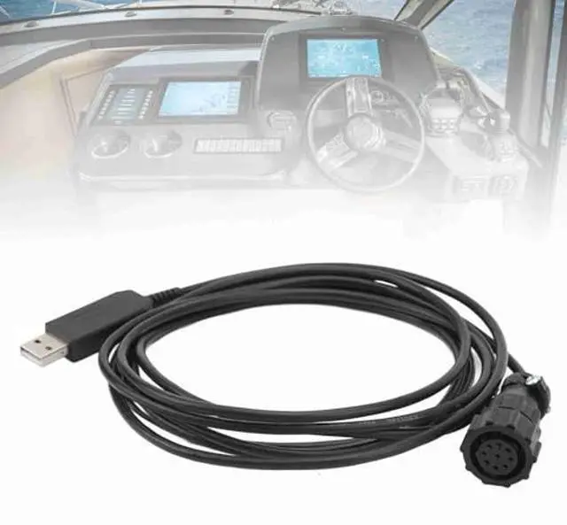 Alt view image 3 of 5 - Aramox AIS Plug Data Cable, NPC-100 AIS Plug Data Cable Marine Cable Length AIS Plug USB Data Cable for Marine Navigation Software, Aramox5gdspn81hk