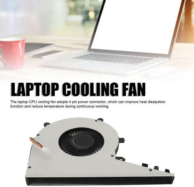 Alt view image 2 of 5 - Replacement CPU Cooling Fan for HP for Envy 17 AE 17T AE 17 AE100 17T AE100 17 AE143NG 17M AE111DX Touch 925461 001 925478 001, Replacement Laptop CPU Cooling Fan 4 Pin