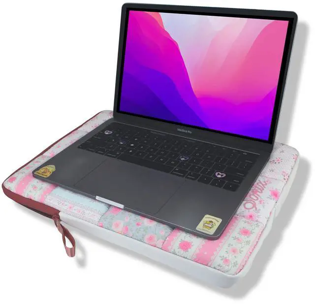 Alt view image 2 of 5 - Sonix | Puffy Laptop Sleeve | 15-16 Inch, Quilted Pillow Puffer Laptop Carrying Case, Computer Sleeve | Patchwork Cottage