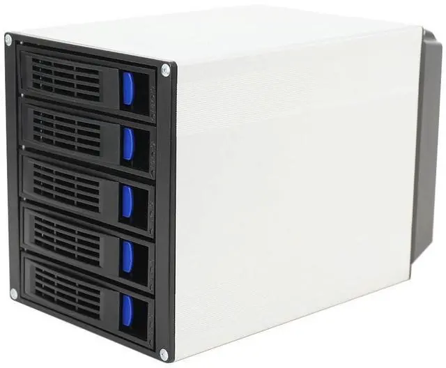 Main image of CDZHLTG 5 Bay 3 x 5.25 Drive Bays Hard Disk Enclosure HDD Hot Swap Cage Mobile Rack for 5 x SATA 3.5 HDD, 5 x SATA 2.5 HDD, SAS HDD