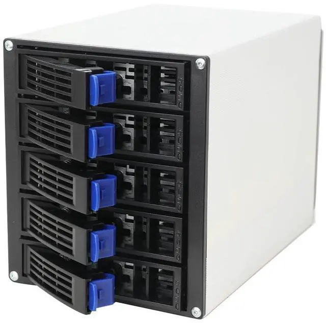 Alt view image 5 of 5 - CDZHLTG 5 Bay 3 x 5.25 Drive Bays Hard Disk Enclosure HDD Hot Swap Cage Mobile Rack for 5 x SATA 3.5 HDD, 5 x SATA 2.5 HDD, SAS HDD