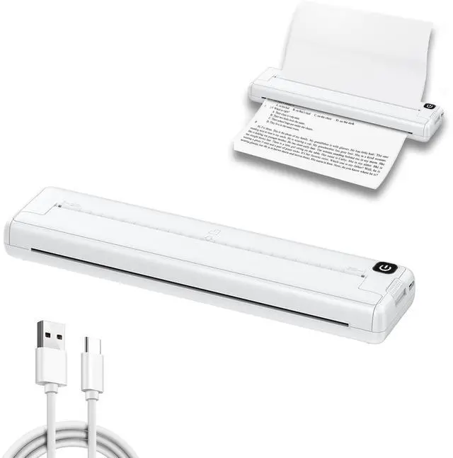 Main image of Dpofirs Dpofirsv5g6fqy207 A4 Thermal Portable Bluetooth Monochrome Printer for Travel, Inkless, Compatible with Android iOS