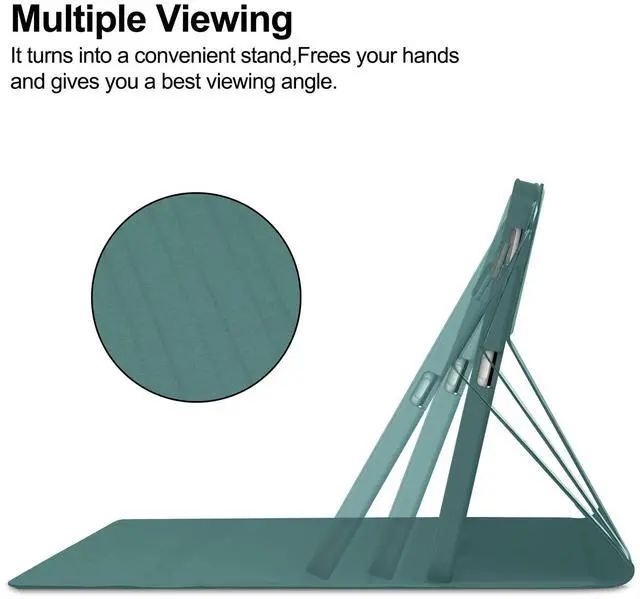 Alt view image 3 of 5 - Keyboard Case for Samsung Galaxy Tab S10 Ultra/S9 Ultra/S8 Ultra 14.6inch, Magentic Protective Cover with S-Pen Holder, Detachable Wireless Bluetooth Keyboard, Dark Green