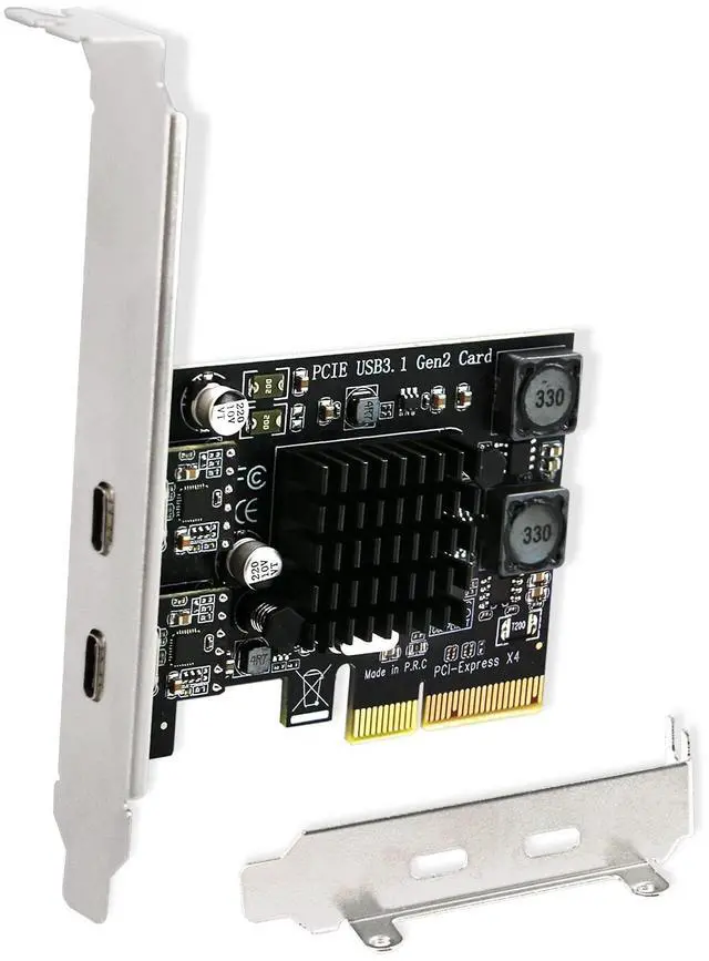 Main image of FebSmart 2X 10Gbps Max Speed USB-C Ports PCIE USB 3.1 GEN 2 Expansion Card for Windows, MAC OS and Linux PCs, Built in FebSmart Self-Powered Technology, No Need Additional Power Supply (FS-C2-Pro)