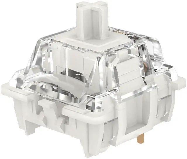 Main image of GATERON G Silent White Pro 3.0 Pre-lubed Keyboard 38gf 5pin Linear RGB Light for MX Gaming Mechanical Keyboard (70 Pcs, White)