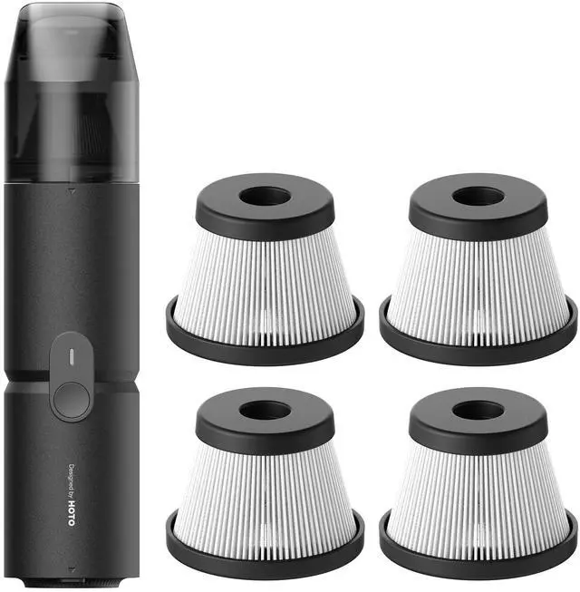 Main image of HOTO Handheld Vacuum Cleaner Cordless, Desk Vacuum Cleaner Compressed Electric15000Pa Suction Bundle with 4 Pcs Filte Replacement