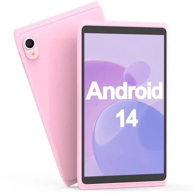 Main image of Tablet Android 14 Tablets 8 inch, WiFi 6 Tablet Computer 2GB RAM 32GB ROM, 1280x800 IPS Touch Screen, 2+8MP Dual Camera, 4300mAh Battery, Google GMS Certified Tablet PC (Pink)