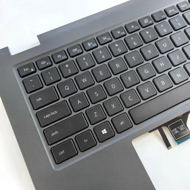 Alt view image 3 of 5 - Jxjslp Replacement Upper Case Palmrest for Dell Latitude 3440 E3440 Series Laptop Backlit Keyboard Assembly Top Cover 0R2DCD Gray