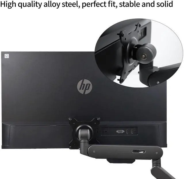 Alt view image 5 of 5 - Monitor Arm/Mount VESA Bracket Adapter Compatible with HP M24h, M27h, 524sh 527sh VESA Adapter Bracket Arm, Desk Mount 100 * 100mm 75 * 75mm