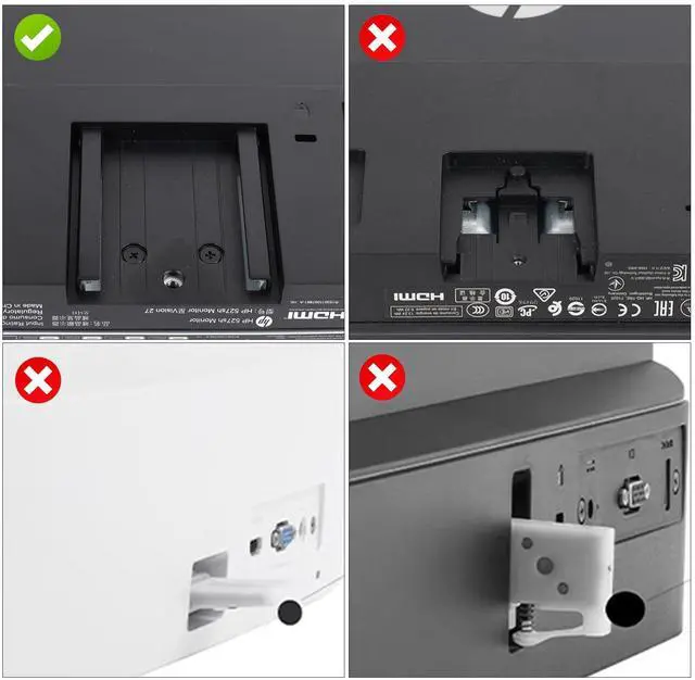 Alt view image 3 of 5 - Monitor Arm/Mount VESA Bracket Adapter Compatible with HP M24h, M27h, 524sh 527sh VESA Adapter Bracket Arm, Desk Mount 100 * 100mm 75 * 75mm