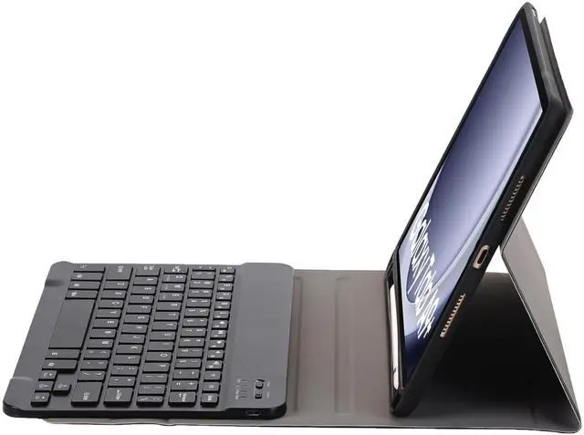 Alt view image 4 of 5 - Slim Candy Colors Keyboard Case Compatible with Samsung Galaxy Tab A9 Plus 11 Inch 2023 Model (SM-X210/X216/X218) with S Pen Holder, Mutil Angles Stand Cover Detachable Wireless Keyboard (Black)