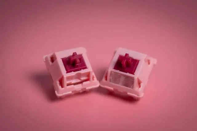 Alt view image 3 of 5 - KPREPUBLIC Sarokeys X Geon Strawberry Wine Red Switch V2 Linear Switch MX Stem for Gaming Mechanical Keyboard Pre Lubed Long Spring LY Y3 (Sarokeys Wine Red V2 Switch x90)