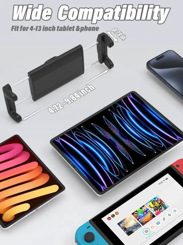 Alt view image 5 of 5 - LYFICCS Car CD Tablet Mount Universal Vehicle CD Slot Holder for iPad 4-12.9'' Pro/Air/Mini, iPhone 15/14/ 13/12/ Kindle Fire HD, Galaxy and More 4-12.9'' Tablet Phone