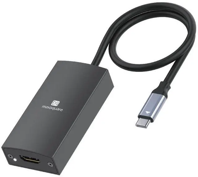 Main image of MAXSQUARE 4K60 HDMI to USB-C Capture Dongle with Scaler, Stream up to 4K60, HDMI 2.0, HDR, Ultra Low Latency, for Gaming Xbox, PS5, PC, USB3.1, No Driver Required, for OBS, TAA Compliant