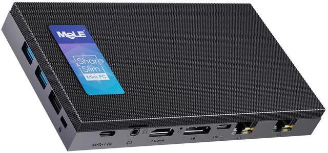 Main image of MeLE QuieterDL Dual LAN Fanless Mini PC,Micro Desktop Computer N100 8GB 256GB NVMe SSD,Support 4K Triple Display, Dual HDMI, All-in-One USB-C WiFi 5 BT5.1