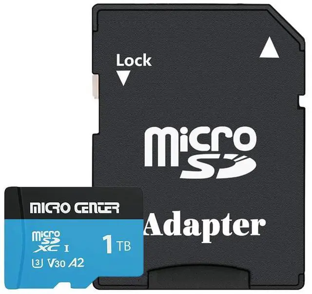 Alt view image 2 of 5 - INLAND Micro Center Performance 1TB microSDXC Card, A2 Micro SD Card, UHS-I C10 U3 V30 A2 4K UHD Video Flash Memory Card with Adapter for Smartphones, Tablets, Drones and Action Cameras (1TB)