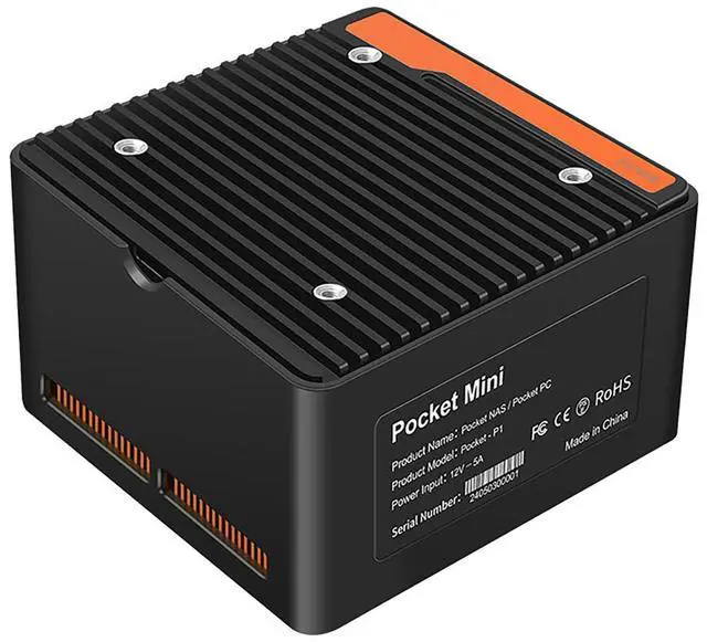 Alt view image 5 of 5 - 4 x NVMe Mini NAS Server, 4 Bay NAS i3-N305 Pocket PC with Dual i226-V 2.5GbE LAN,Dual HDMI 2.0,USB3.2 Gen2,Support BT5.4/WiFi6/WiFi7 (i3-N305, NO RAM NO SSD)