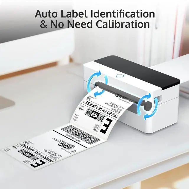 Alt view image 4 of 5 - OFFNOVA Shipping Label Printer with a Roll of 4"x 6" Shipping Thermal Labels, 500 Sheets/Stack, Bundle