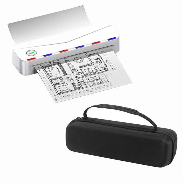 Main image of Phomemo Portable Inkless Wireless Printers for Travel, M836 Portable Printer with Black Carry Case, Upgrade Bluetooth Thermal Printer