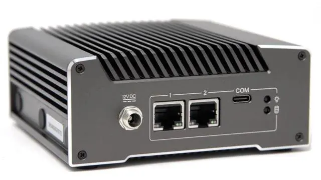 Alt view image 3 of 4 - Protectli Vault V1211-2 Port, Micro Appliance/Mini PC - Intel N5105, 2X 2.5G NICs, 8GB LPDDR RAM on-Board, 32GB eMMC on-Board, 250GB NVMe SSD