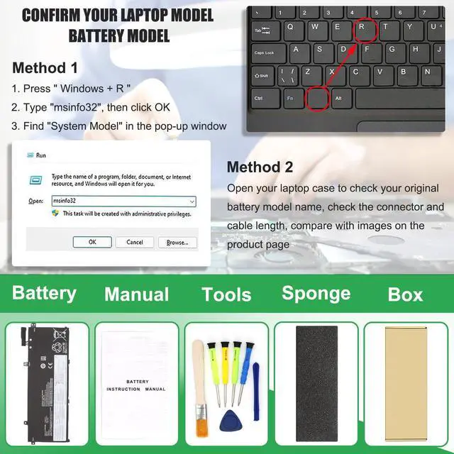 Alt view image 4 of 5 - RHKRKQN L18M3P73 L18M3P74 Laptop Battery Replacement for Lenovo ThinkPad T490 T495 P43S T14 P14s 1st Gen Series Notebook 5B10W13905 02DL007 02DL008 L18C3P72 L18L3P73 L18M4P73 11.52V 51Wh 4345mAh