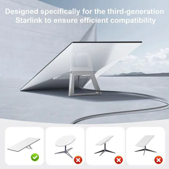 Alt view image 4 of 5 - ningdefly 150ft Starlink Gen 3 Cable,Gen 3 Cable Compatible with Starlink Gen 3 Available in 6.5ft 30ft 50ft 100ft 150ft Lengths