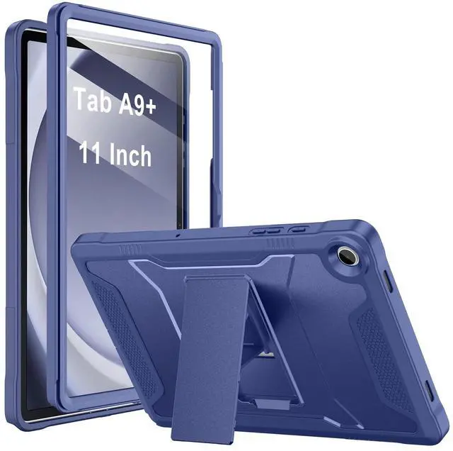 Main image of Soke Case for Samsung Galaxy Tab A9 Plus 2023, with Built-in Screen Protector and Kickstand, Rugged Full Body Protective Cover for Galaxy Tab A9+ 11 Inch Tablet [SM-X210/X216/X218],Navy