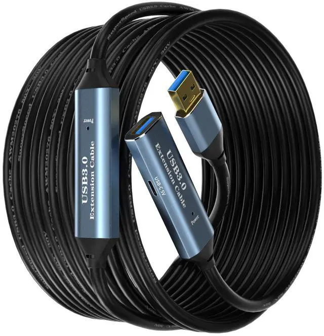 Main image of SSS*GRGB USB 3.0 Extension Cable 80FT Type A Male to Female Active Extender Cord with 4 Extension Chipsets Signal Booster and 1 USB-C Charging Port, for Webcam, PlayStation, Printer, Camera