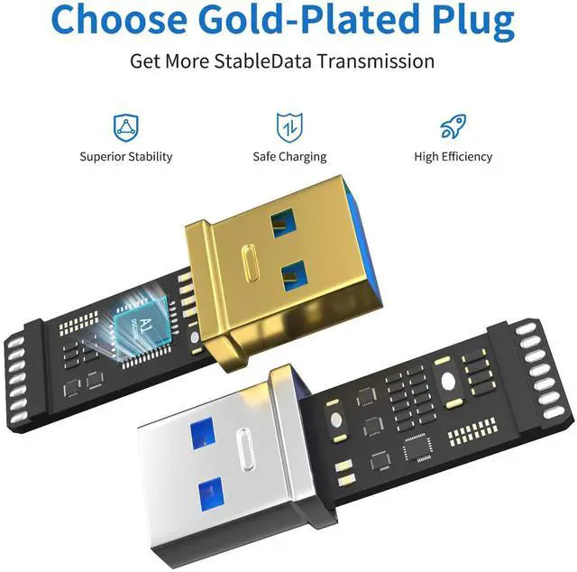 Alt view image 3 of 5 - SSS*GRGB USB 3.0 Extension Cable 80FT Type A Male to Female Active Extender Cord with 4 Extension Chipsets Signal Booster and 1 USB-C Charging Port, for Webcam, PlayStation, Printer, Camera