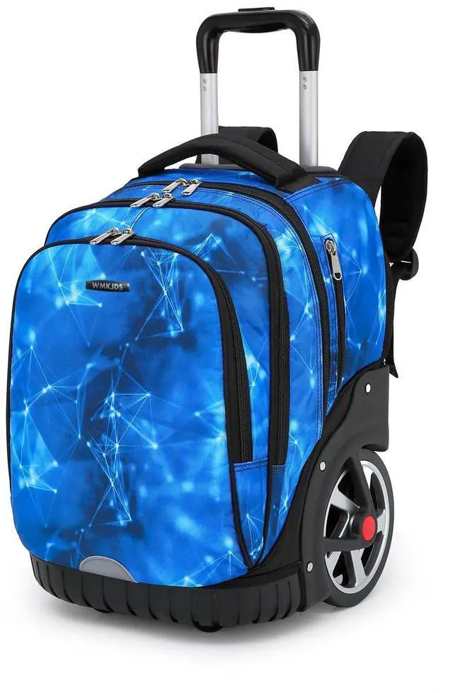 Main image of Rolling Backpack, 55L (14.5gal) Backpack with Wheels for Business, Waterproof Backpacks with Dual Handles and Silent Large Wheels, Carry on Backpack with Laptop Compartment (Blue,22 inch)