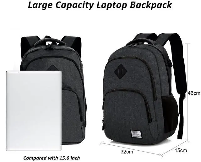 Alt view image 2 of 5 - TANTOMI Travel Laptop Backpack, Carry On Backpack for Men Women Laptop Computer Work School Bag USB Port